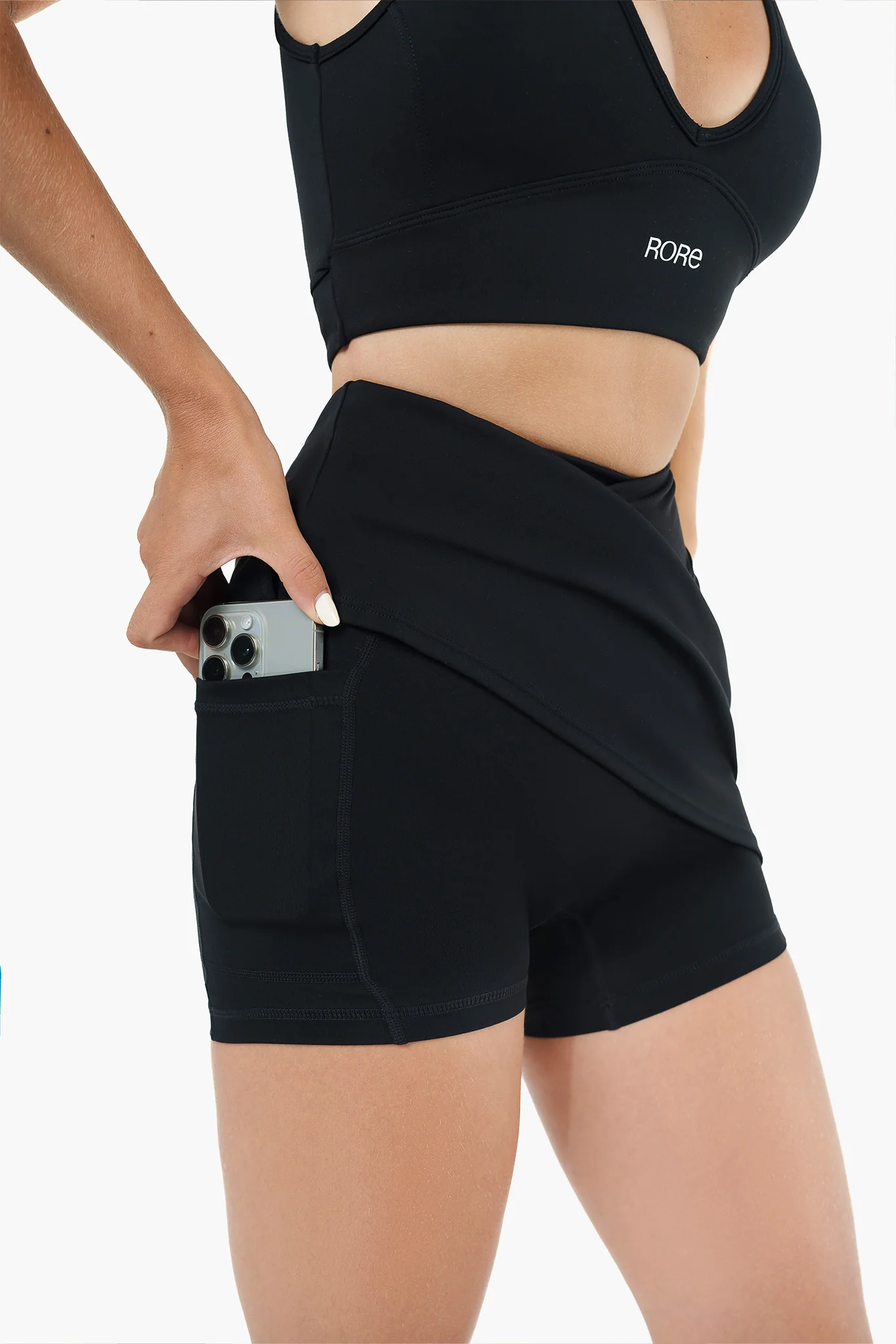 Jupe 2in1 Crossed Sport - Black – Image 3