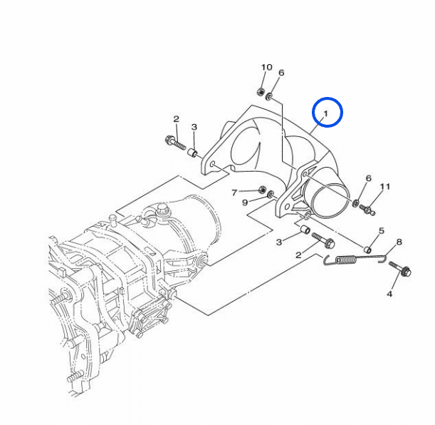 Volet de marche arrière – Gate Reverse Yamaha VX 1050-1800cc 2005-2016 référence 6D3-R1314-00-00 – Image 4